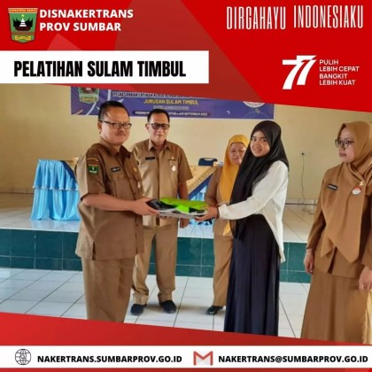 pelatihan sulam timbul